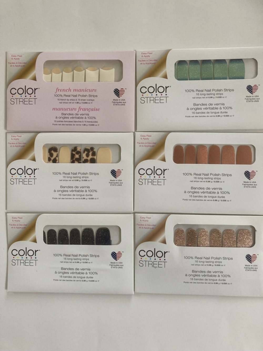 Color Street Real Nail Polish Strips Lot of 6 #2